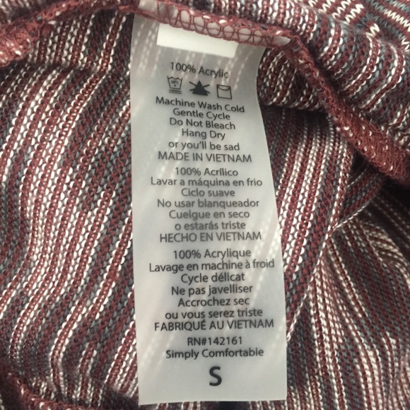 LuLaRoe | Heathered Burgundy and Gray Joy - Picture 6 of 6